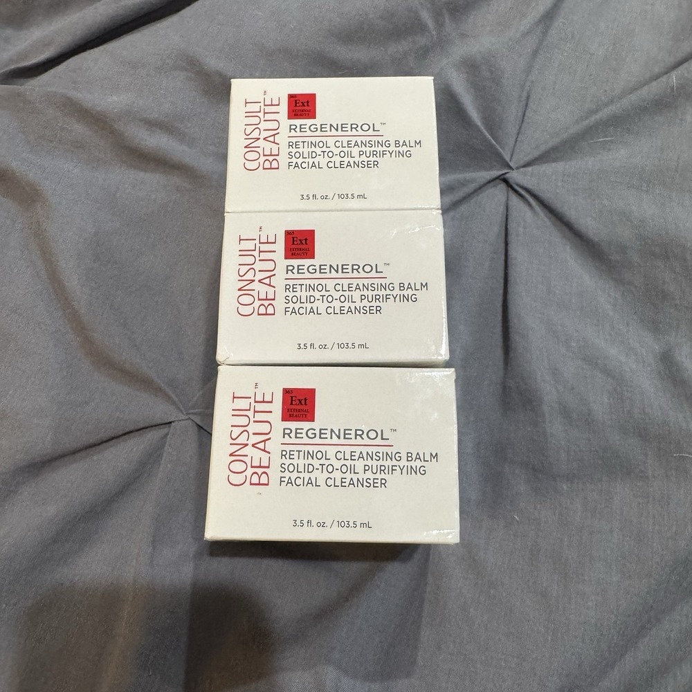 3 Consult Beaute Regenerol  Facial Cleanser/Retinol Cleansing Balm 3.5 oz
